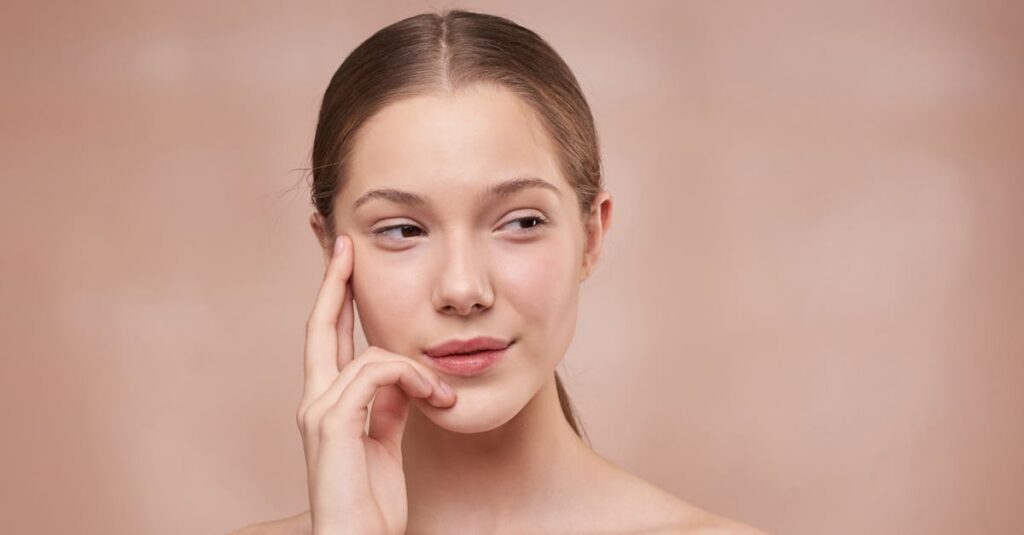 Studio portrait of a natural beauty with a thoughtful expression.